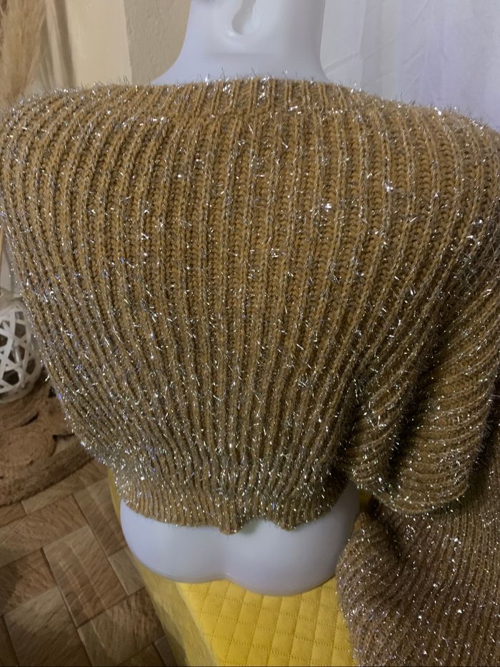 Pull jaune moutarde brillant New collection taille unique 36-42 - photo numéro 5