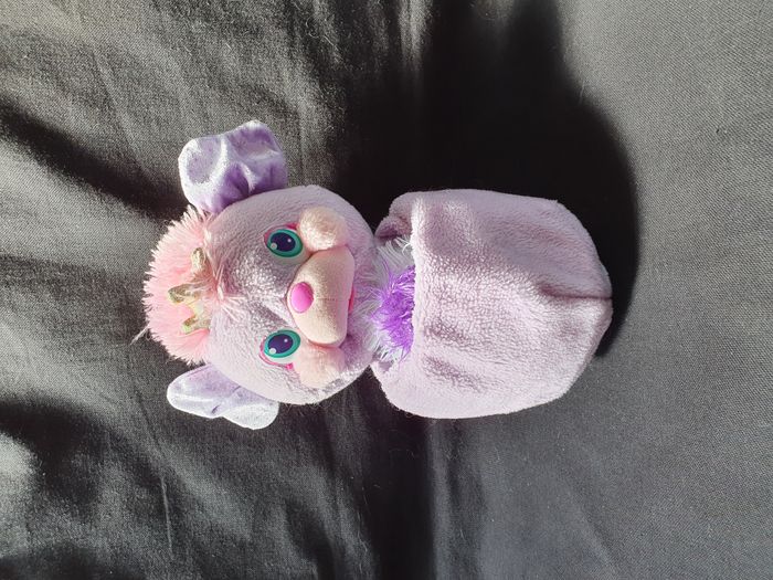 Peluche Popples sonore mauve/rose Longueur 28 cm - photo numéro 8
