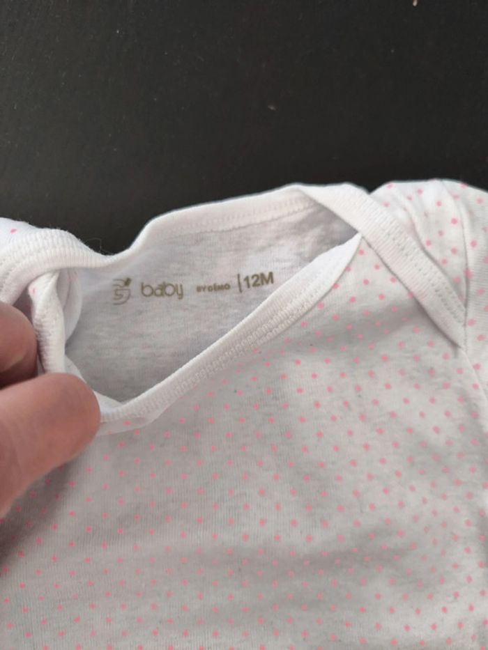 Lot de bodies manches courtes 12 mois - photo numéro 3