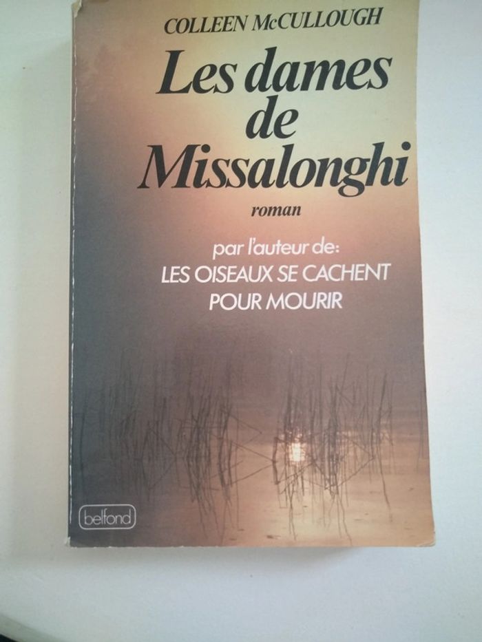 Livre - les dames de missalonghi- Colleen Mc Cullough