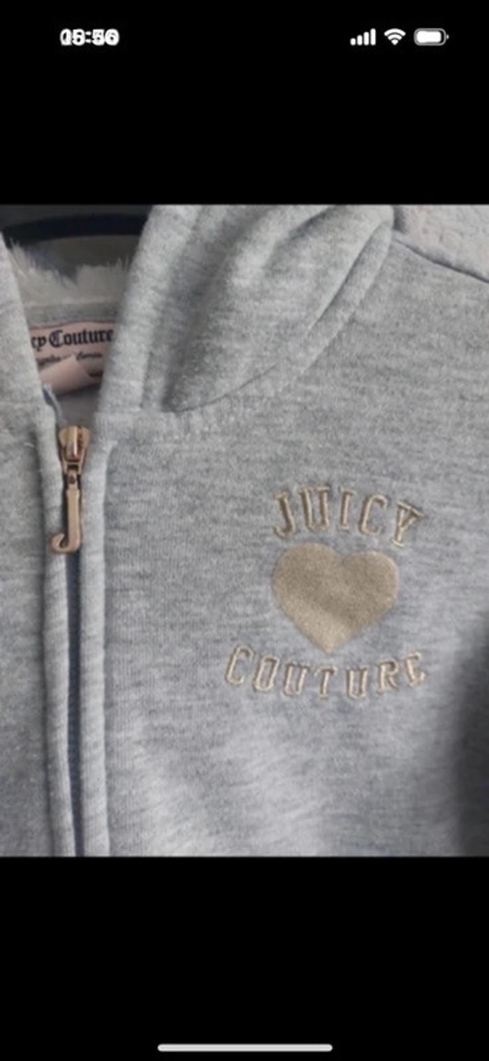Veste avec capuche Juicy Couture taille 8 / 10 ans - photo numéro 2