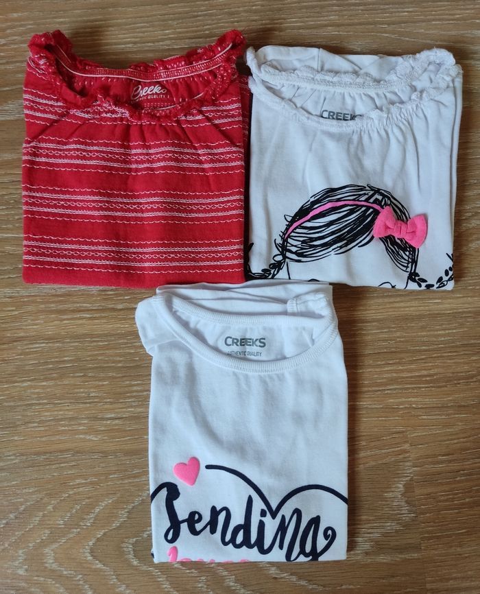 Lot tee-shirts manches courtes