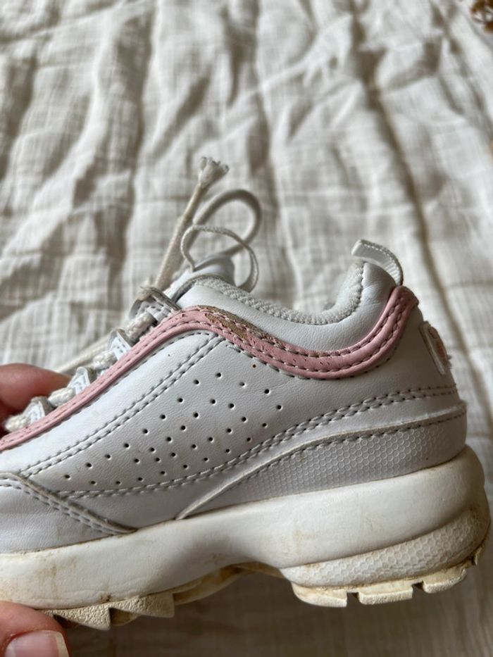 Basket fila Disruptor blanc et rose - photo numéro 9