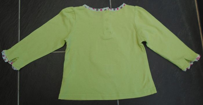 Tee shirt manches longues fille 12 mois - photo numéro 3
