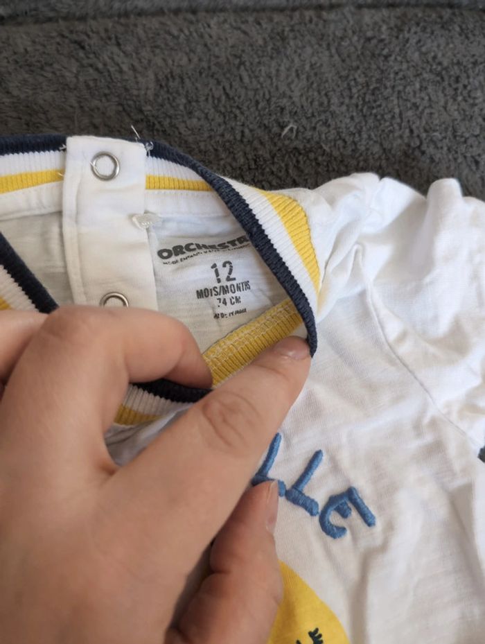 Bodies manches courtes 12 mois - photo numéro 2