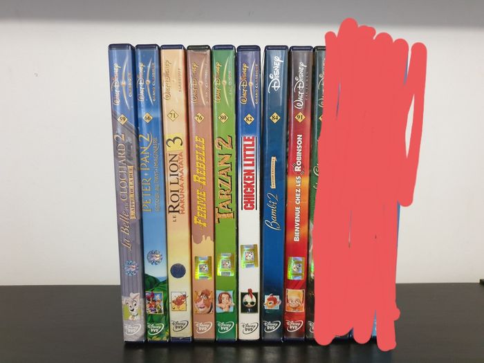 Lot de 8 Dvd Disney numérotés, en lot ou 2€ pièce - photo numéro 2