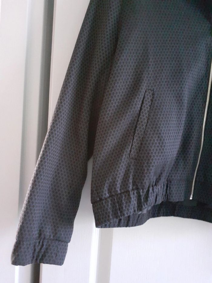 Veste zippée femme bleu marine à motifs taille 42 - photo numéro 4
