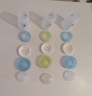 Lot de 3 biberons sans tétines 260 ml anti colique MAM