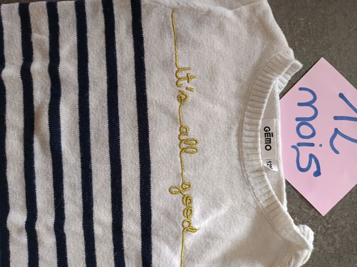 Robe pull marinière 12 mois - photo numéro 3