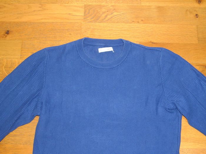 Pull Celio bleu en maille - Taille M - photo numéro 3