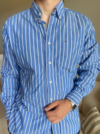 Chemise Tommy Hilfiger - taille M - à rayure 👔
