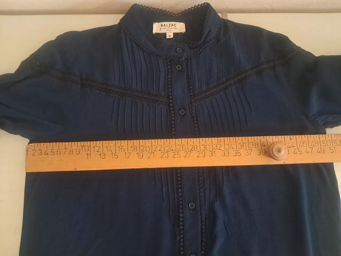Balzac chemise blouse marine T . 36/38 - photo numéro 13