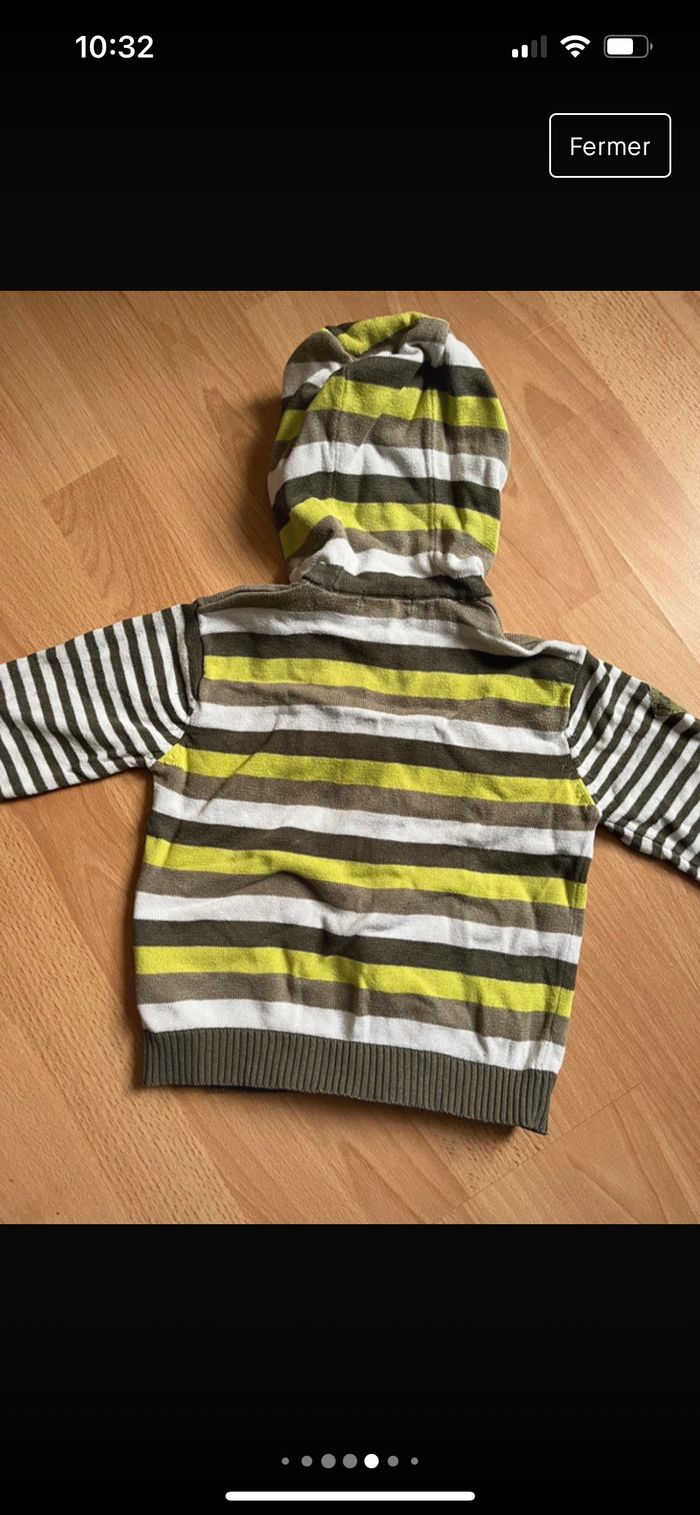 Beau gilet à capuche ORCHESTRA T. 23 mois/88 cm garçon TBE - photo numéro 5