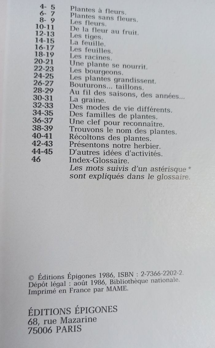 💐 Livre les fleurs et la botanique Epigones 💐 - photo numéro 6