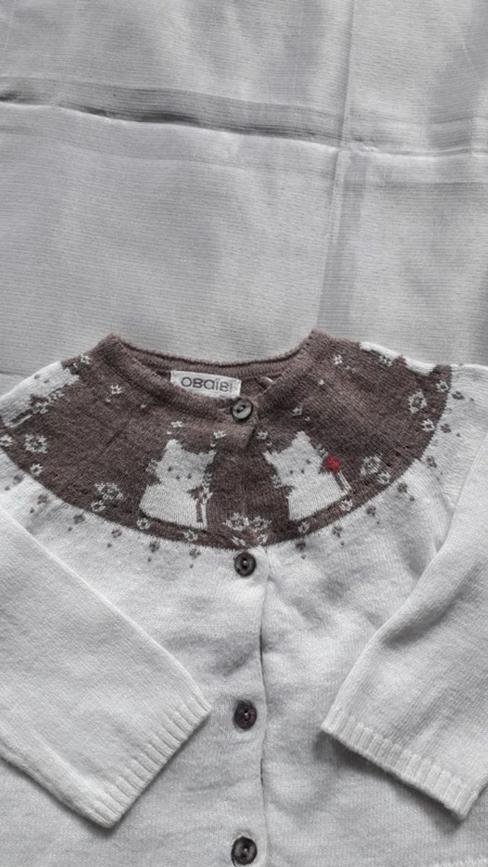 Gilet cardigan tout doux 6 mois - photo numéro 2