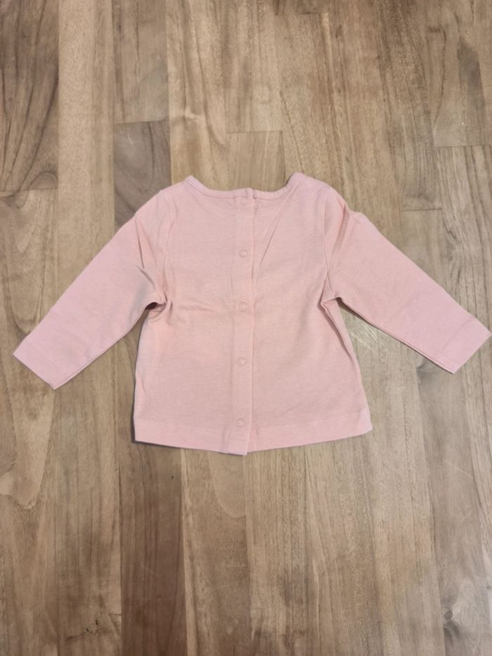 T-shirt manches longues abricot Tao 3mois - photo numéro 2