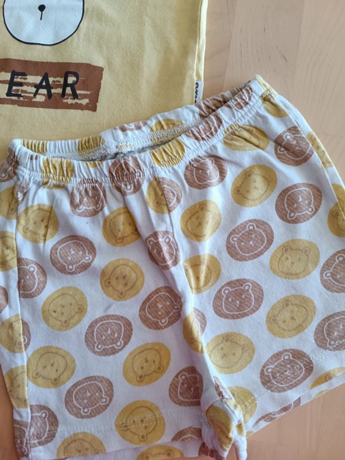 Ensemble pyjashort 🐻 9/12 mois - photo numéro 3