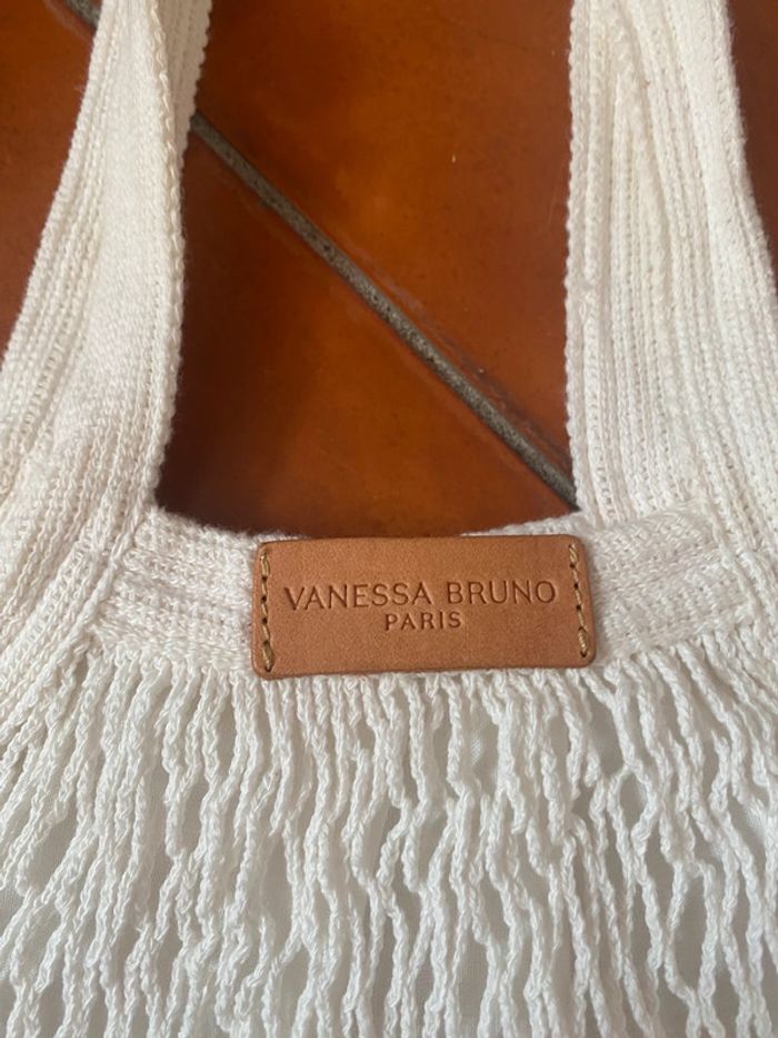 Sac filet blanc corail / rose Vanessa Bruno - photo numéro 2