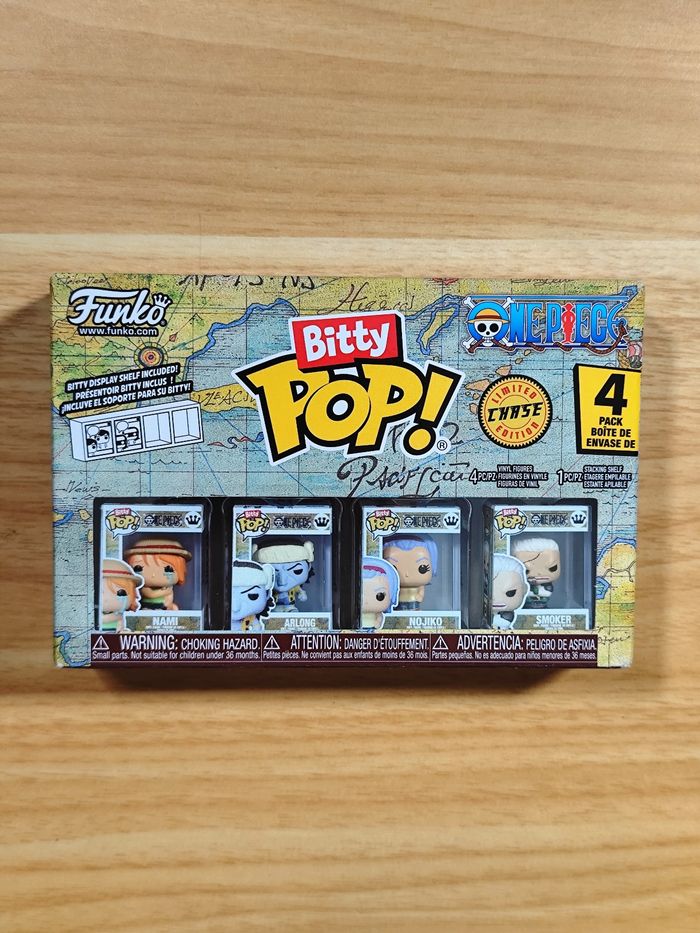 Bitty Pop! One Piece - Pack de 4 Figurines (Nami, Arlong, Nojiko, Smoker)
