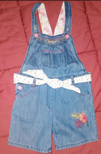 Salopette/Combi short en jean, La Compagnie des Petits, 24 mois/2 ans