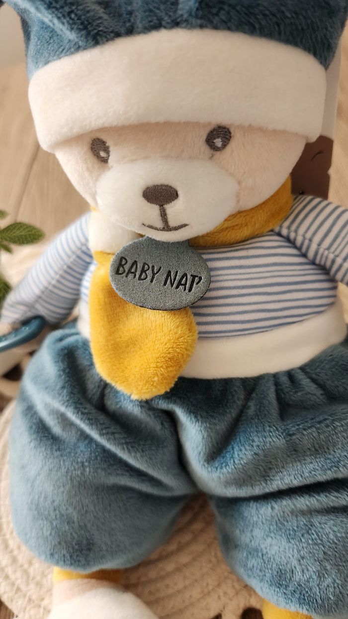 Doudou bébé Ours Baby Nat Neuf - photo numéro 6