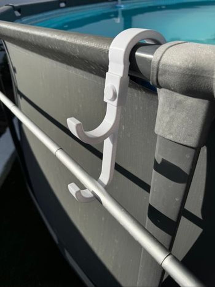 Impression 3D, Porte épuisette blanc, pour piscine Bestway - photo numéro 2