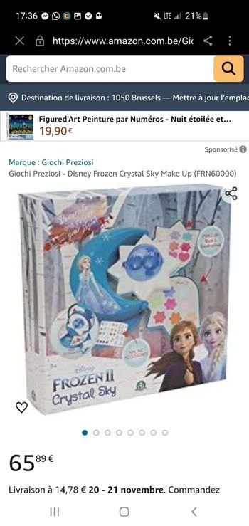 Reine des Neiges Coffret Maquillage.