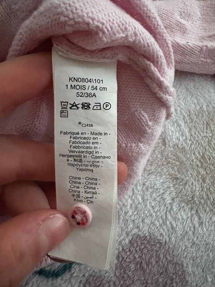 Pyjama gilet 1 mois fille - photo numéro 9