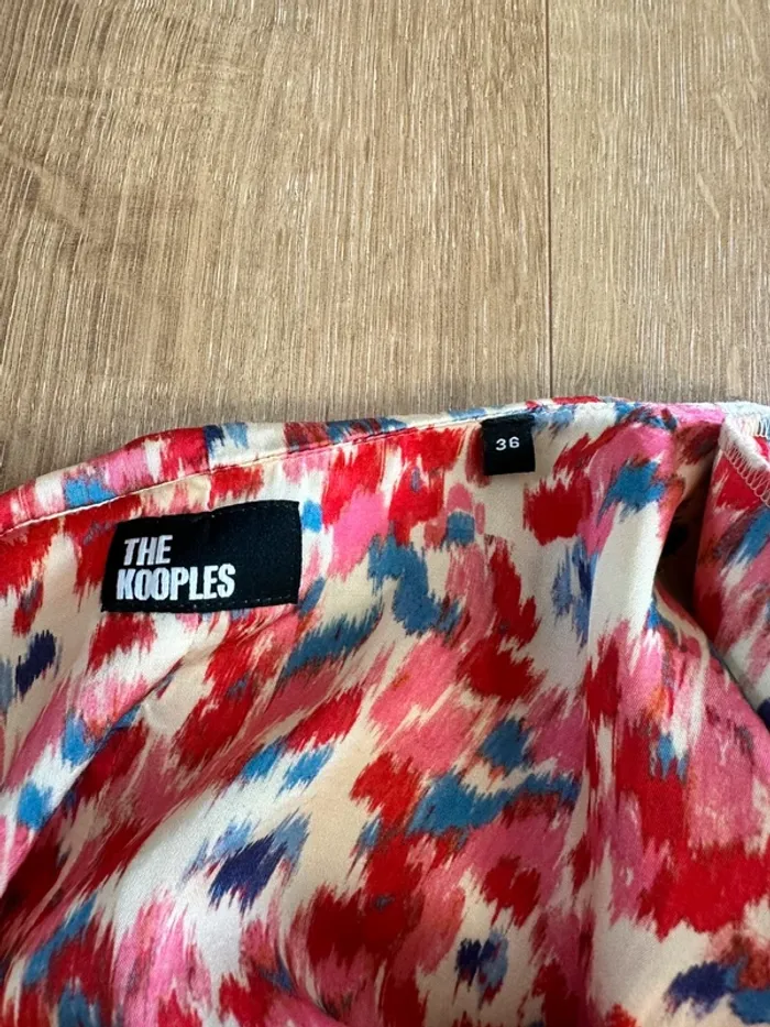 Robe The Kooples rose à motifs taille 36 - photo numéro 4