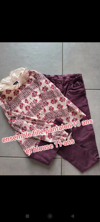 Ensemble fille 10 et 11 ans