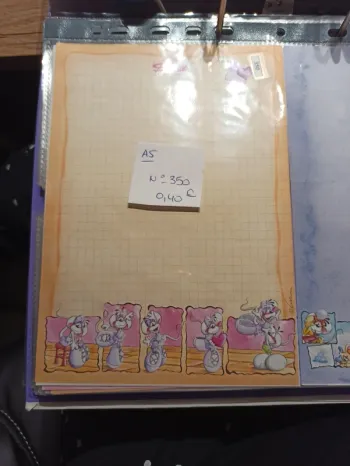 Feuille Diddl A5 350 0,40€