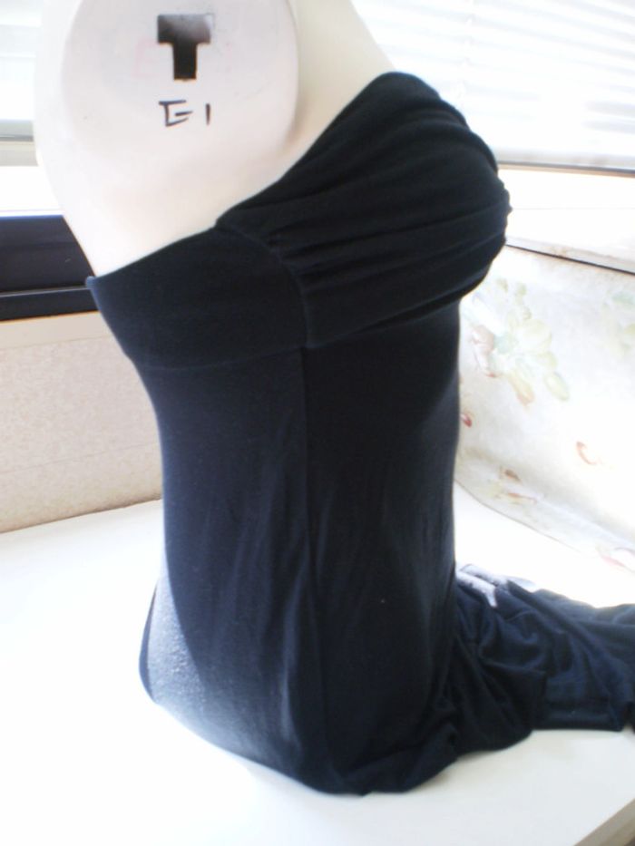 robe noir fourreau en coton extensible pour l'été t 38 - photo numéro 6