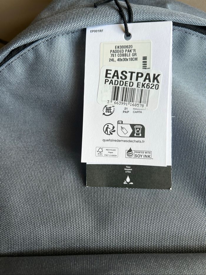Sac à dos eastpak tout neuf bleu ciel - photo numéro 3