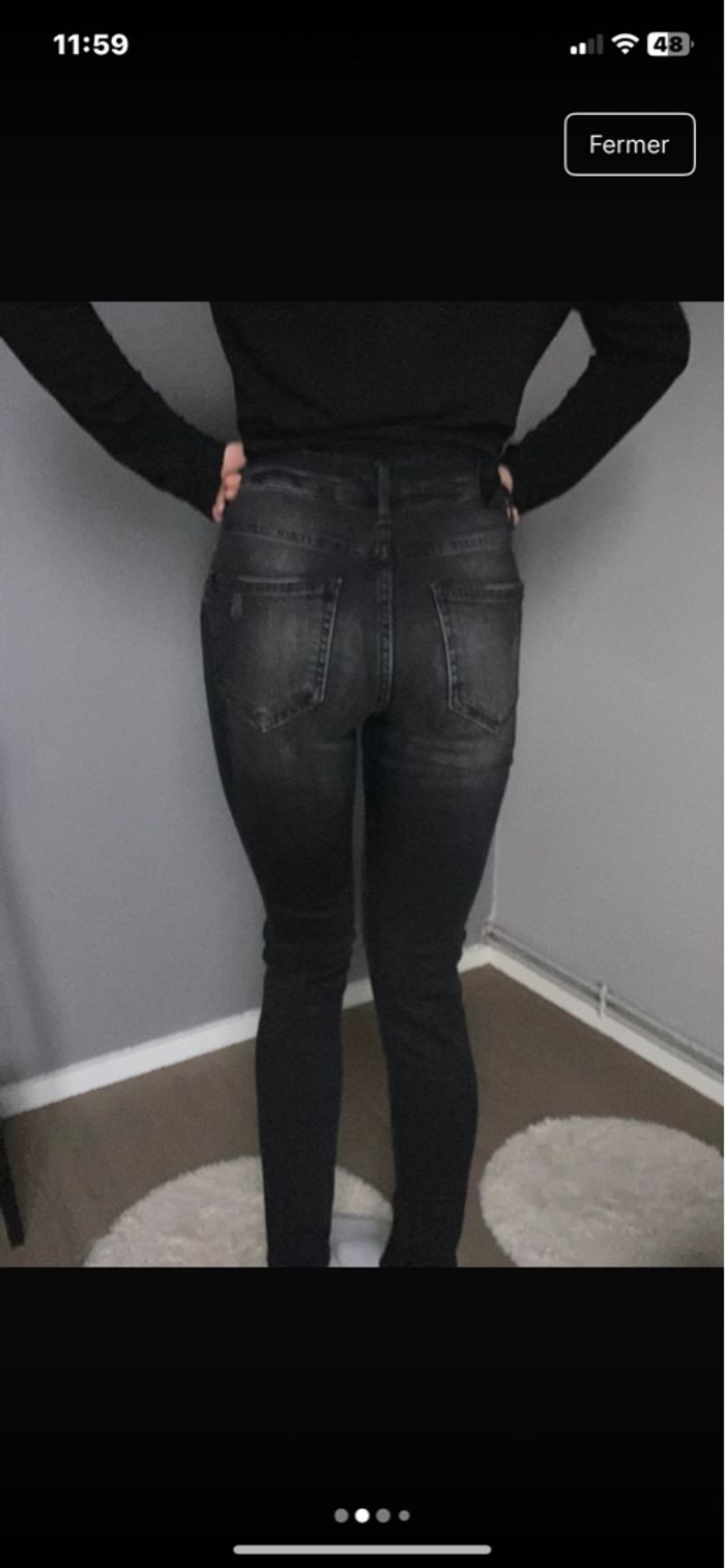 Jean gris Jennyfer taille s - photo numéro 2