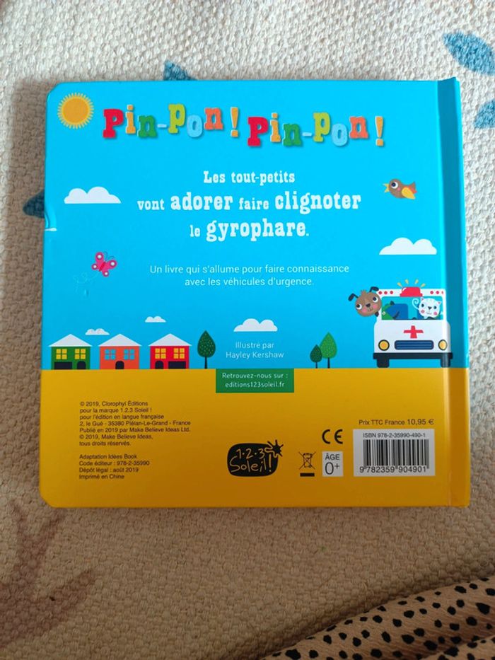 Livre pin-pon pin-pon ! 1.2.3 soleil - photo numéro 2