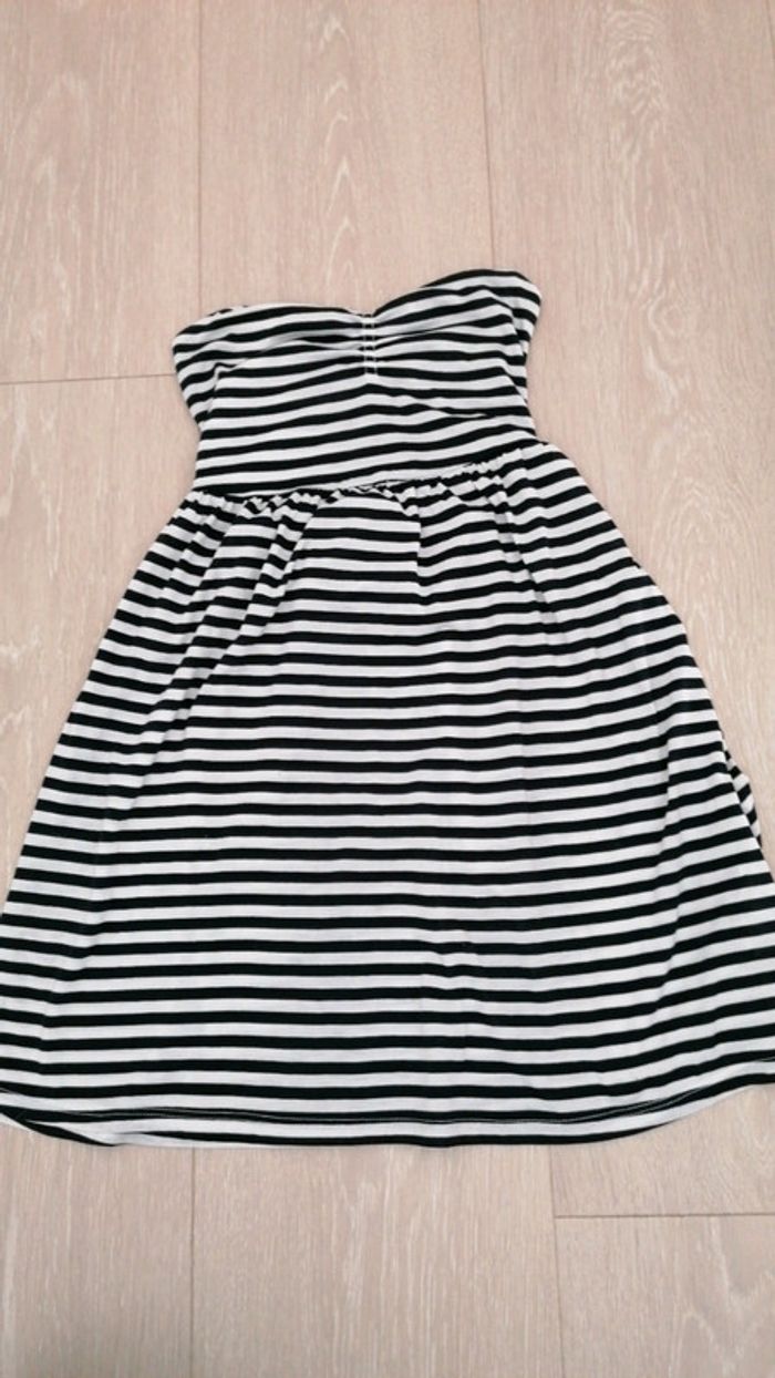 Robe bustier rayée