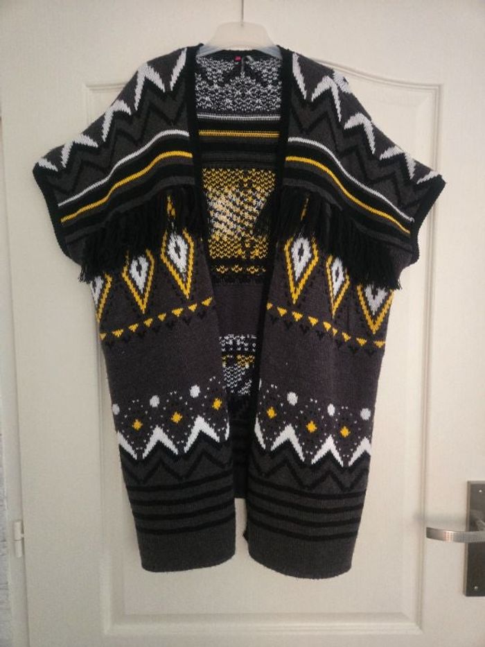 Gilet ouvert poncho