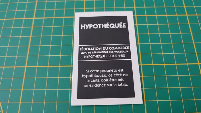 Propriété quai de réparation des vaisseaux pièce jeu de société Monopoly Star Wars épisode 1 #A81 - photo numéro 2