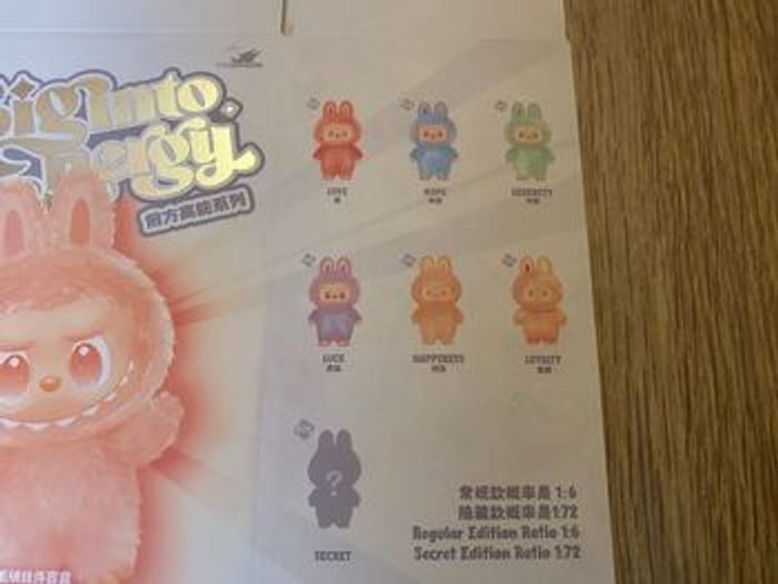 Labubu bleu neuf et sous blister Hope Espoir - photo numéro 3