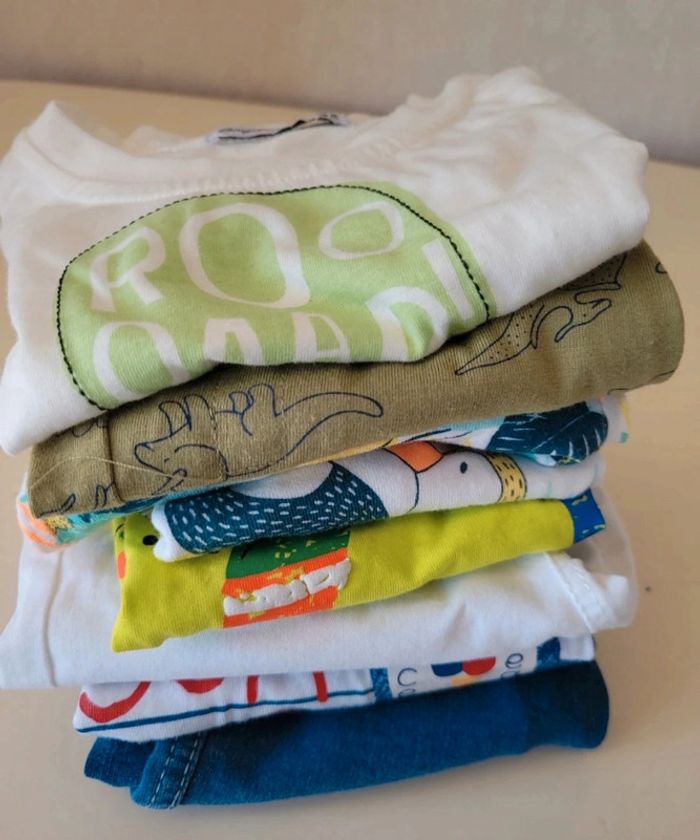 Lot 4 ensembles shorts +tee-shirts 6 mois marques mélangé - photo numéro 3