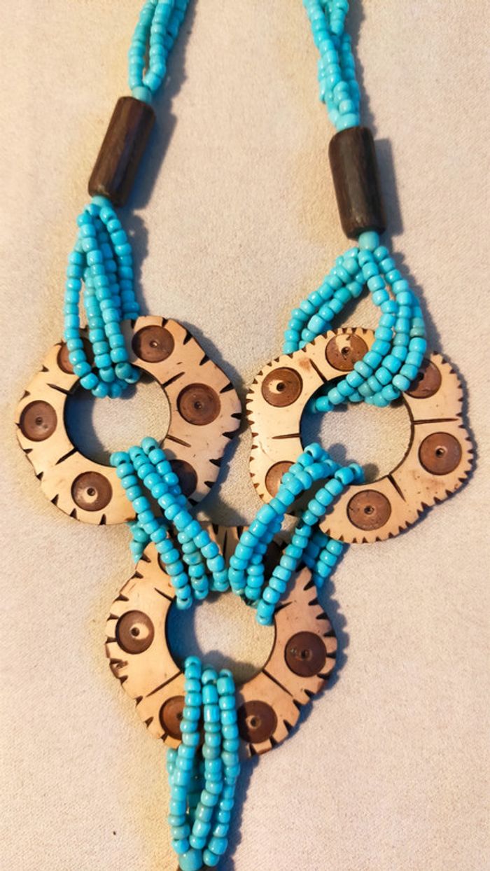 Collier ethnique turquoise – Collection Terre d’Ailleurs - photo numéro 6