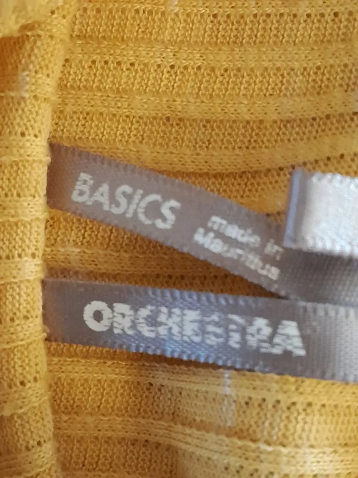 Tee-shirt, couleur moutarde imprimé, Marque Orchestra, taille 4ans - 104cm - photo numéro 4
