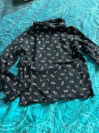 Teeshirt manche longue col roulé