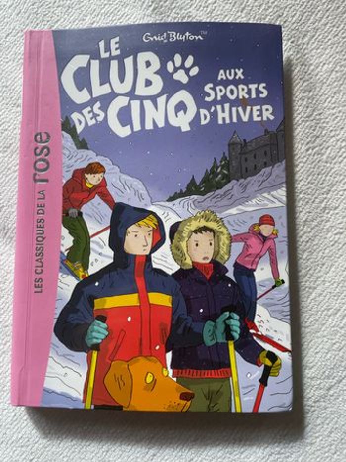 Livre « le club des cinq aux sport d’hiver »