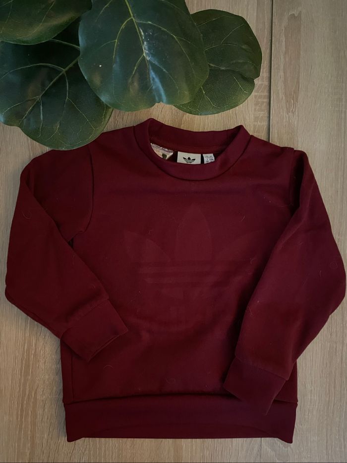 Pull adidas enfant bordeaux
