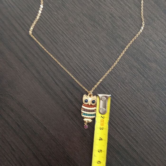Chaîne + pendentif "hibou" - photo numéro 3