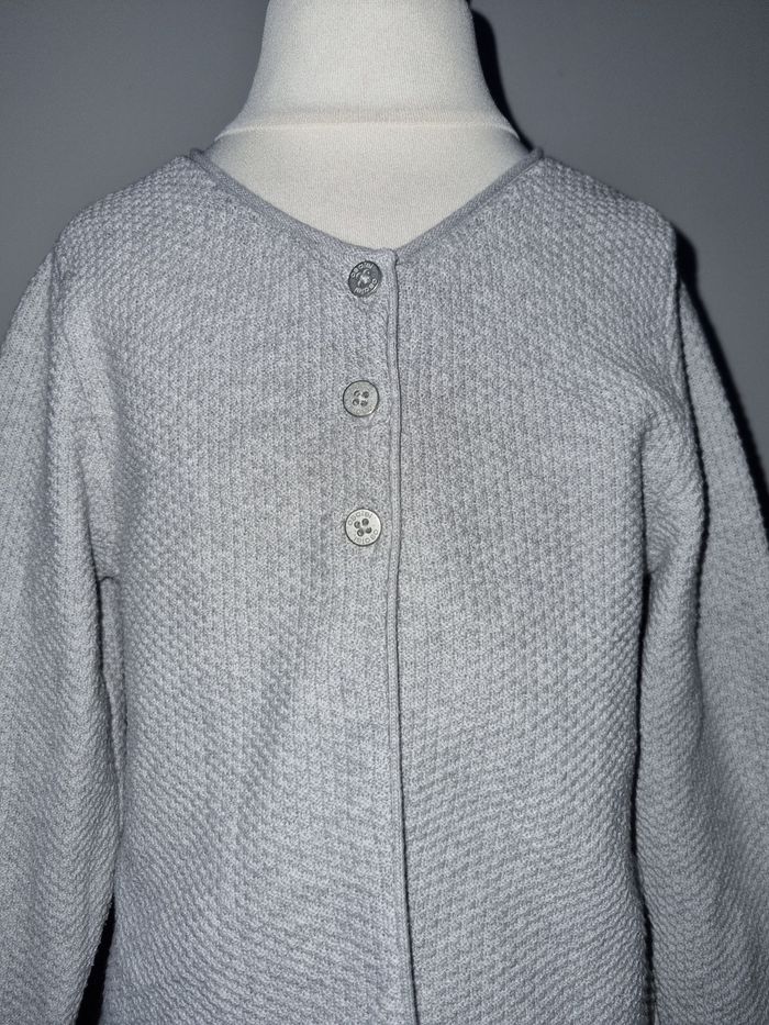 Gilet gris clair Okaidi 3 ans - photo numéro 2