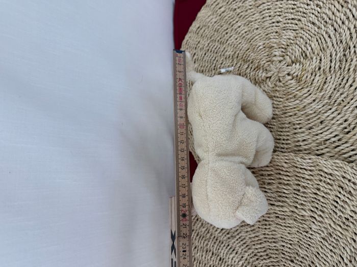 Peluche cochon beige micro billes 18 cm (CEMO) - photo numéro 3