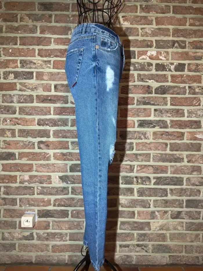 Jeans bleu à trous Jennyfer Taille XS / 34 - photo numéro 12