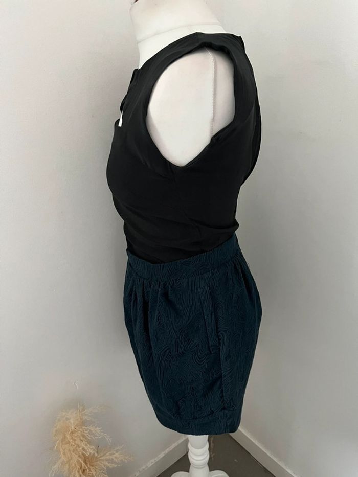 Robe bi matière soie Maje XS - photo numéro 2